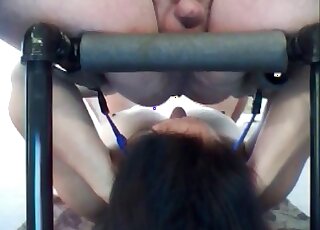 Masturbating and playing with a bit of excrement