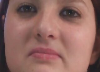 Slow teasing and showing off before poop on the floor